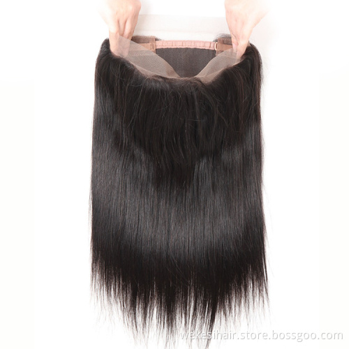 Hot Sale 360 Lace Frontal High Quality Heavy Density 360 Lace Frontal Closure With Hair Bundles